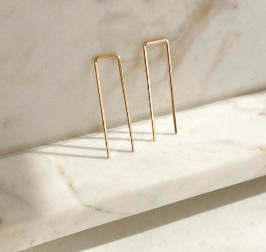 Staple Earrings - 14K Gold Filled