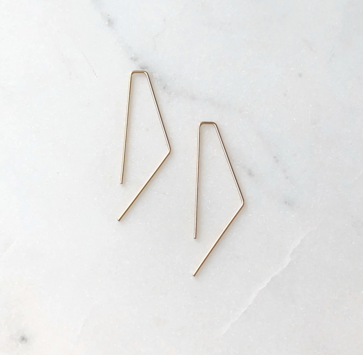 Bent Slide Earrings - 14K Gold Filled